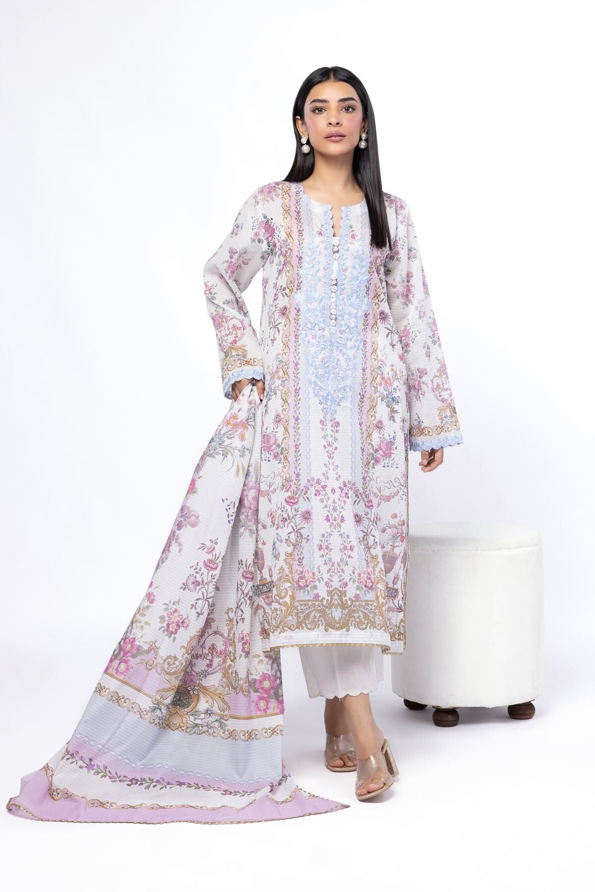 Embroidered | Messuri Fabrics 3 Piece