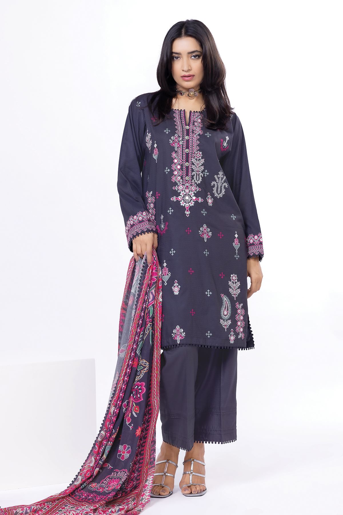 Embroidered | Dobby Fabrics 3 Piece