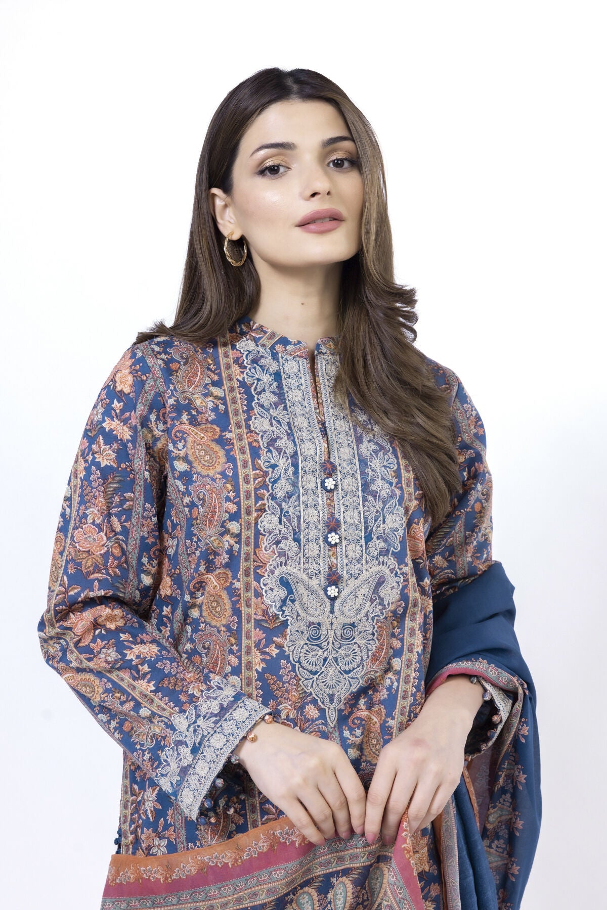 Embroidered | Lawn Fabrics 3 Piece