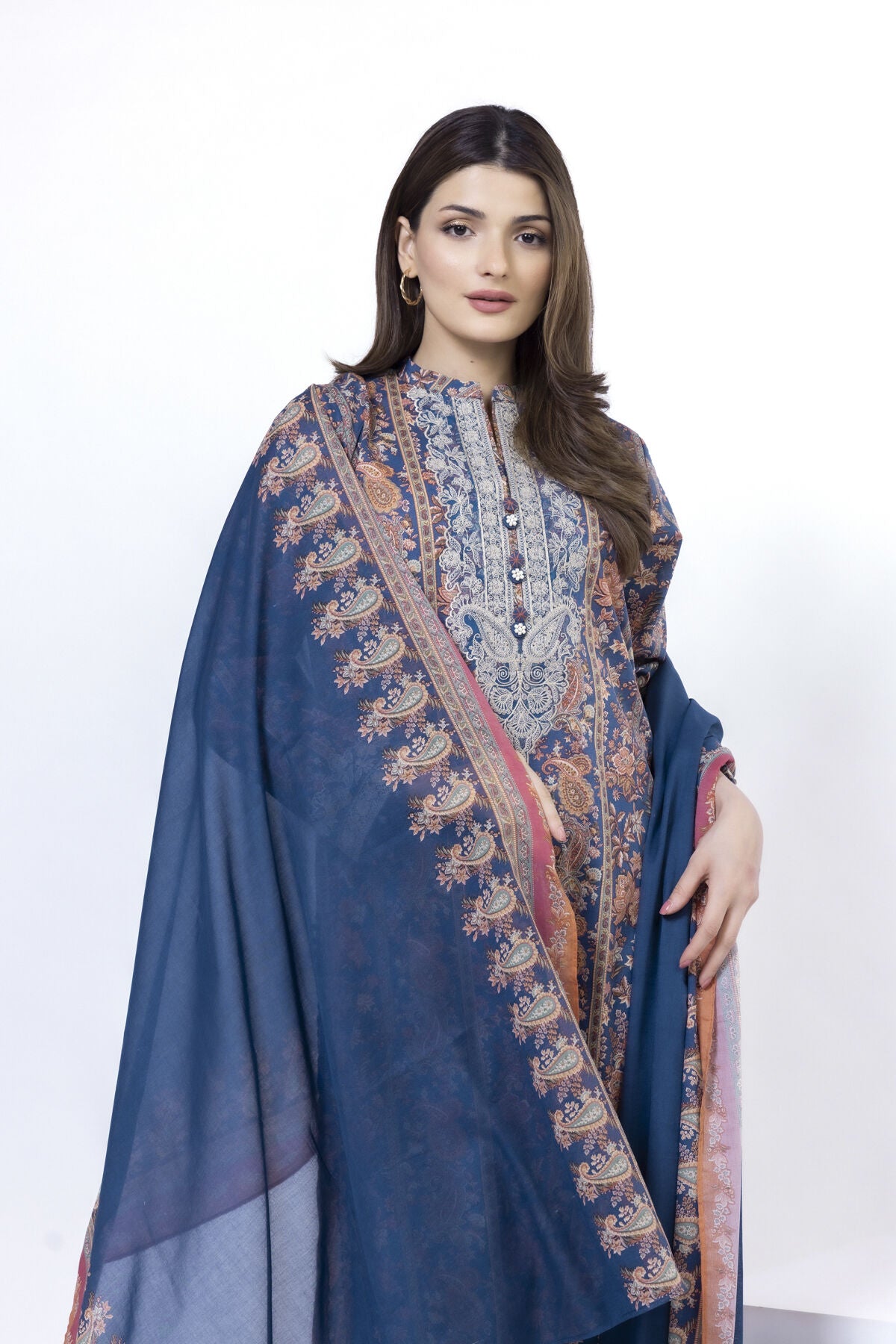 Embroidered | Lawn Fabrics 3 Piece