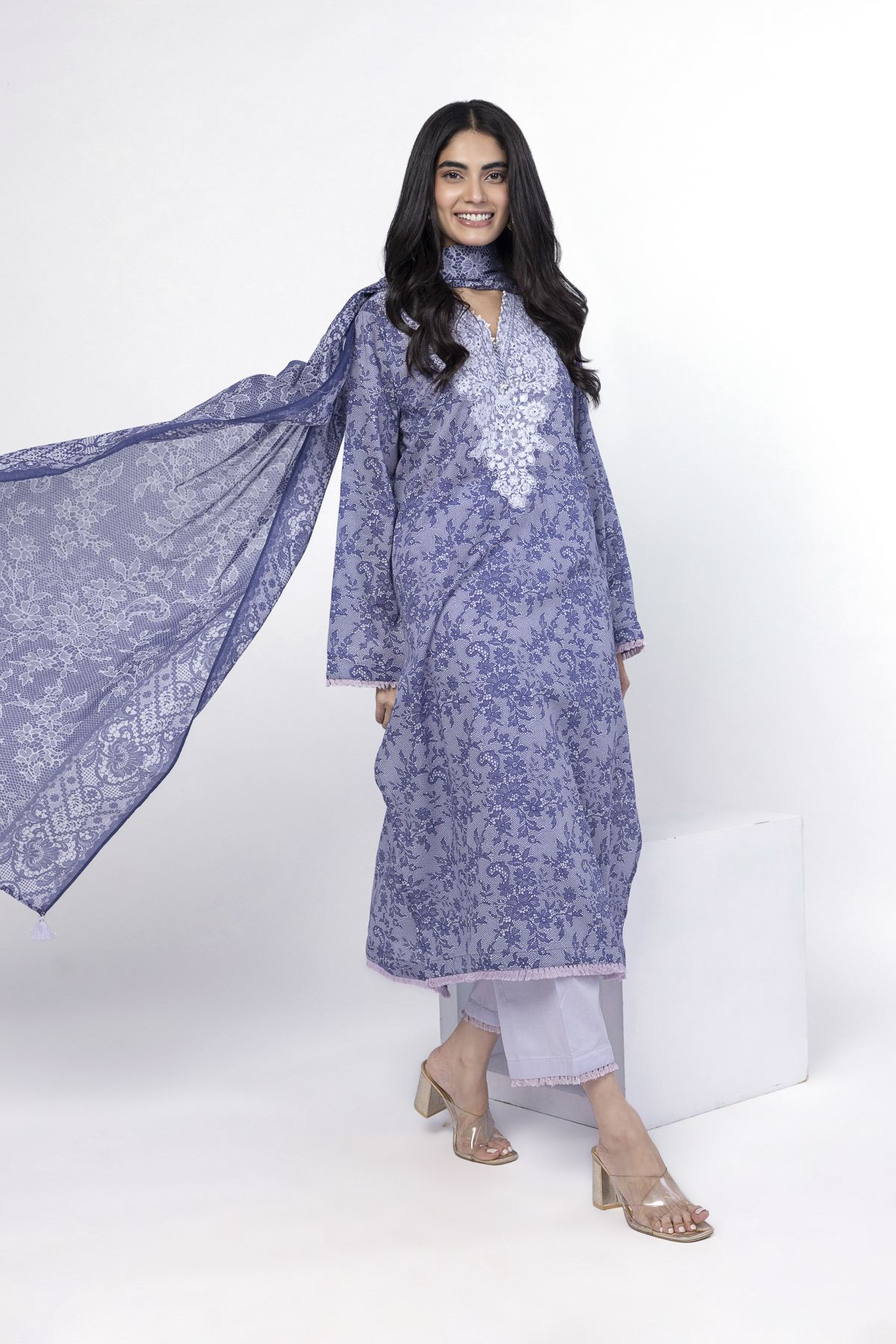 Embroidered | Lawn Fabrics 3 Piece