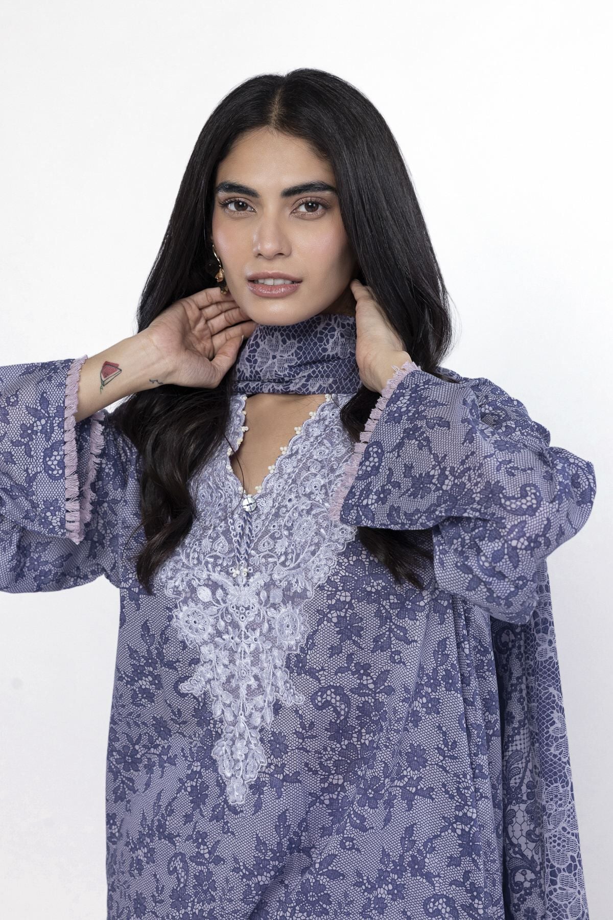 Embroidered | Lawn Fabrics 3 Piece