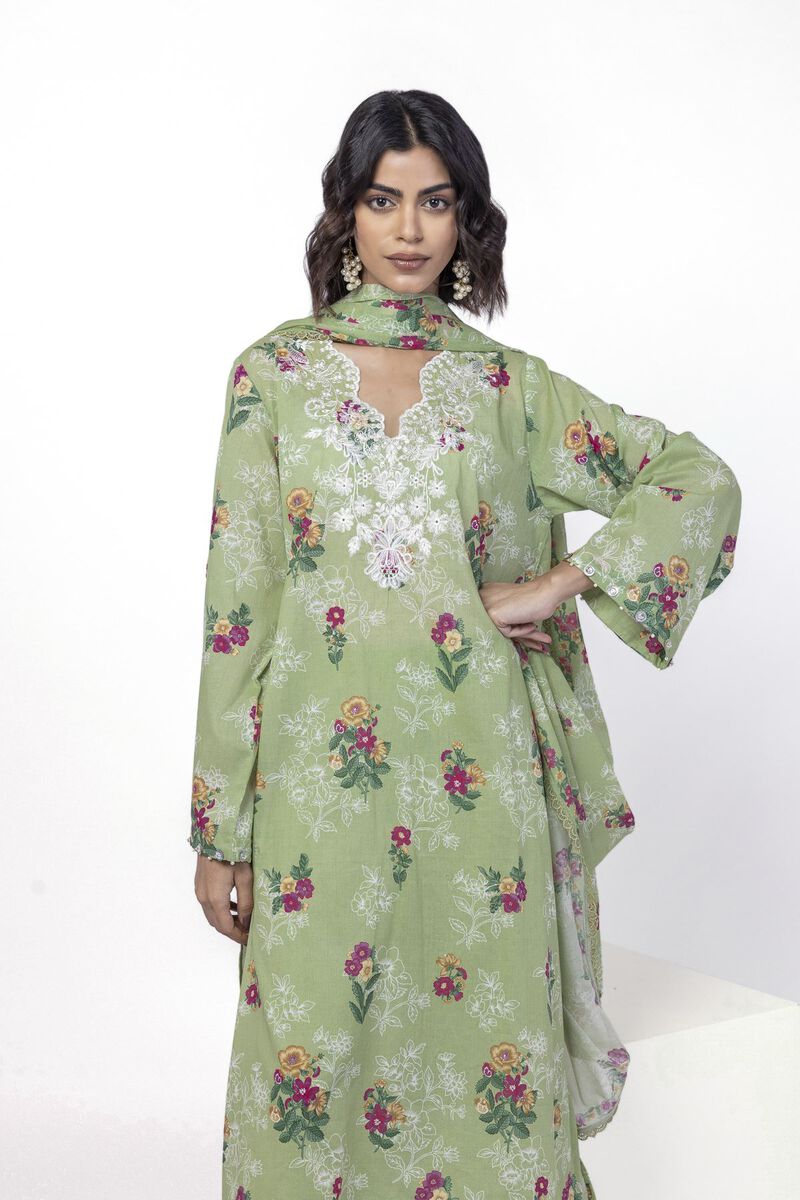 Embroidered | Lawn Fabrics 3 Piece