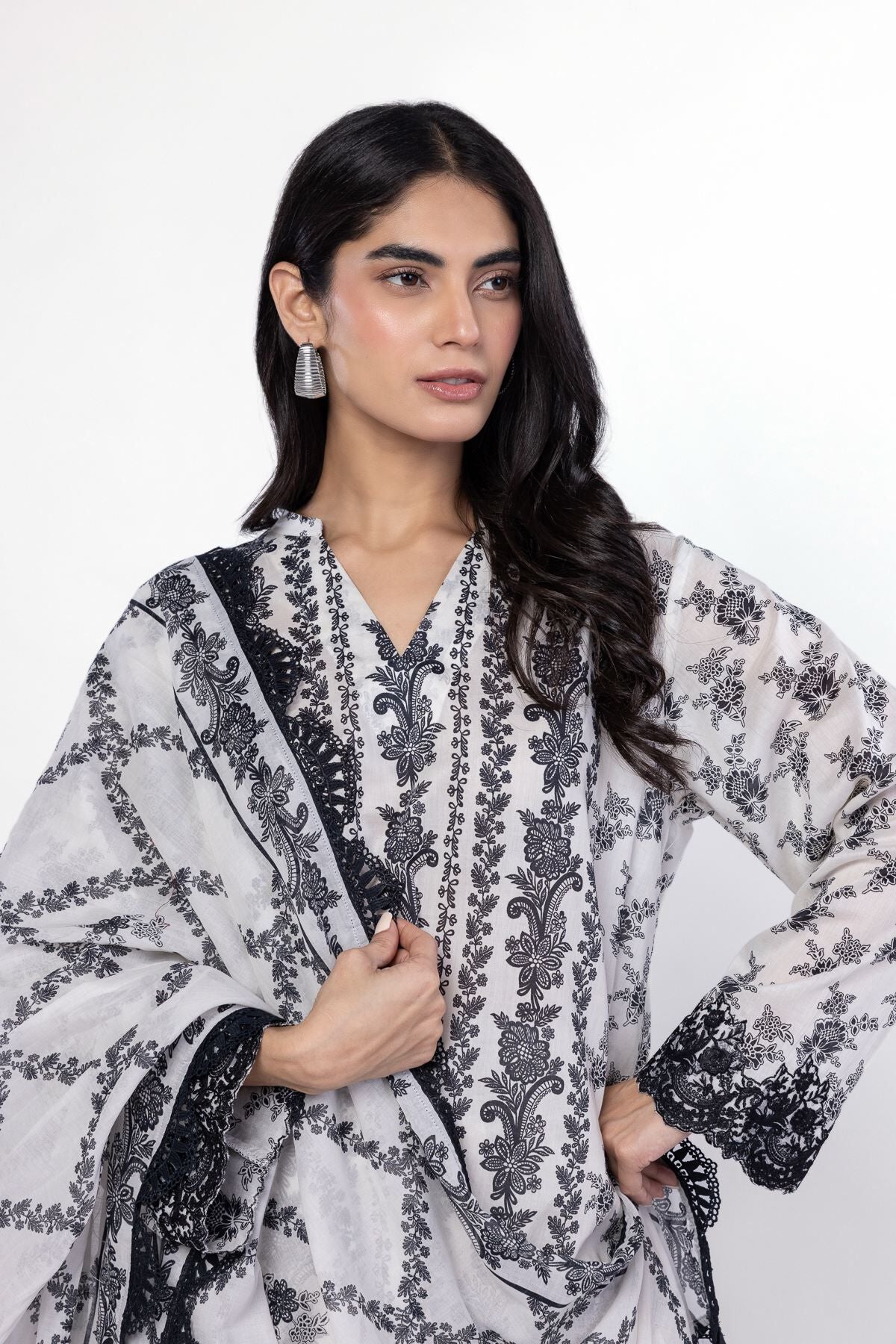 Embroidered | Lawn Fabrics 3 Piece